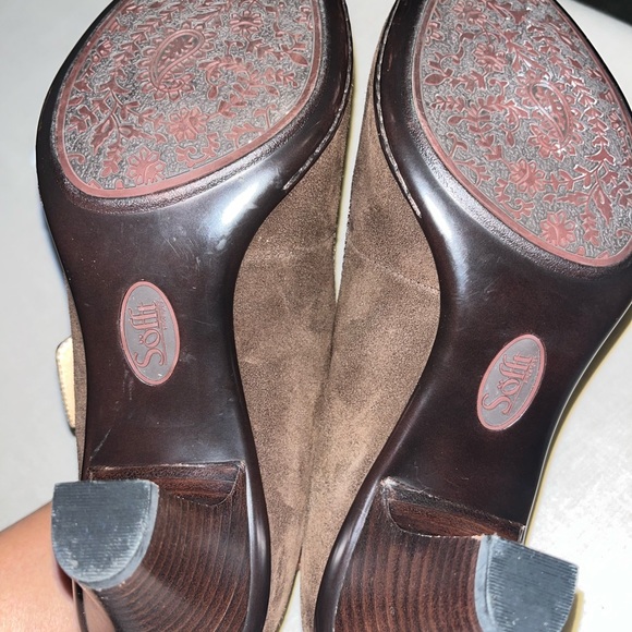 Sofft Womens Candra Suede Mary Jane Chocolate Size 8 - Picture 7 of 8